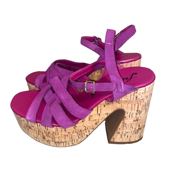 FREE PEOPLE Lisbon Verbena Platform Sandals Size 37 - Picture 6 of 10